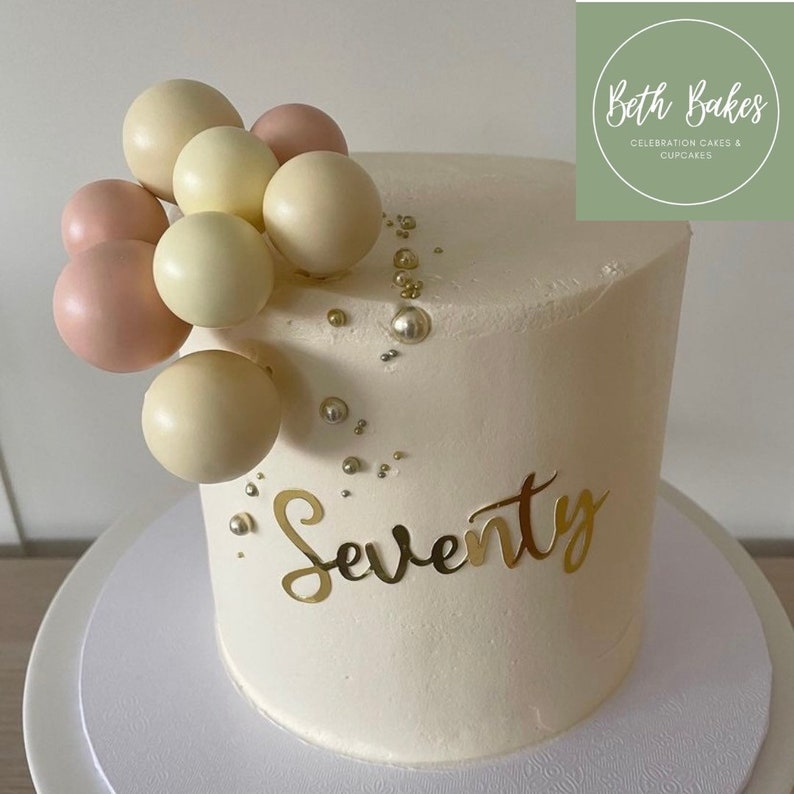 Cake Name charm, cake charm name, custom cake charm. personalised cake charm, mirror cake charm, age cake charm image 7