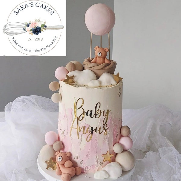 Baby Cake Name charm, personalised cake charm, custom cake charm. personalised cake charm, mirror cake charm, baby shower cake charm