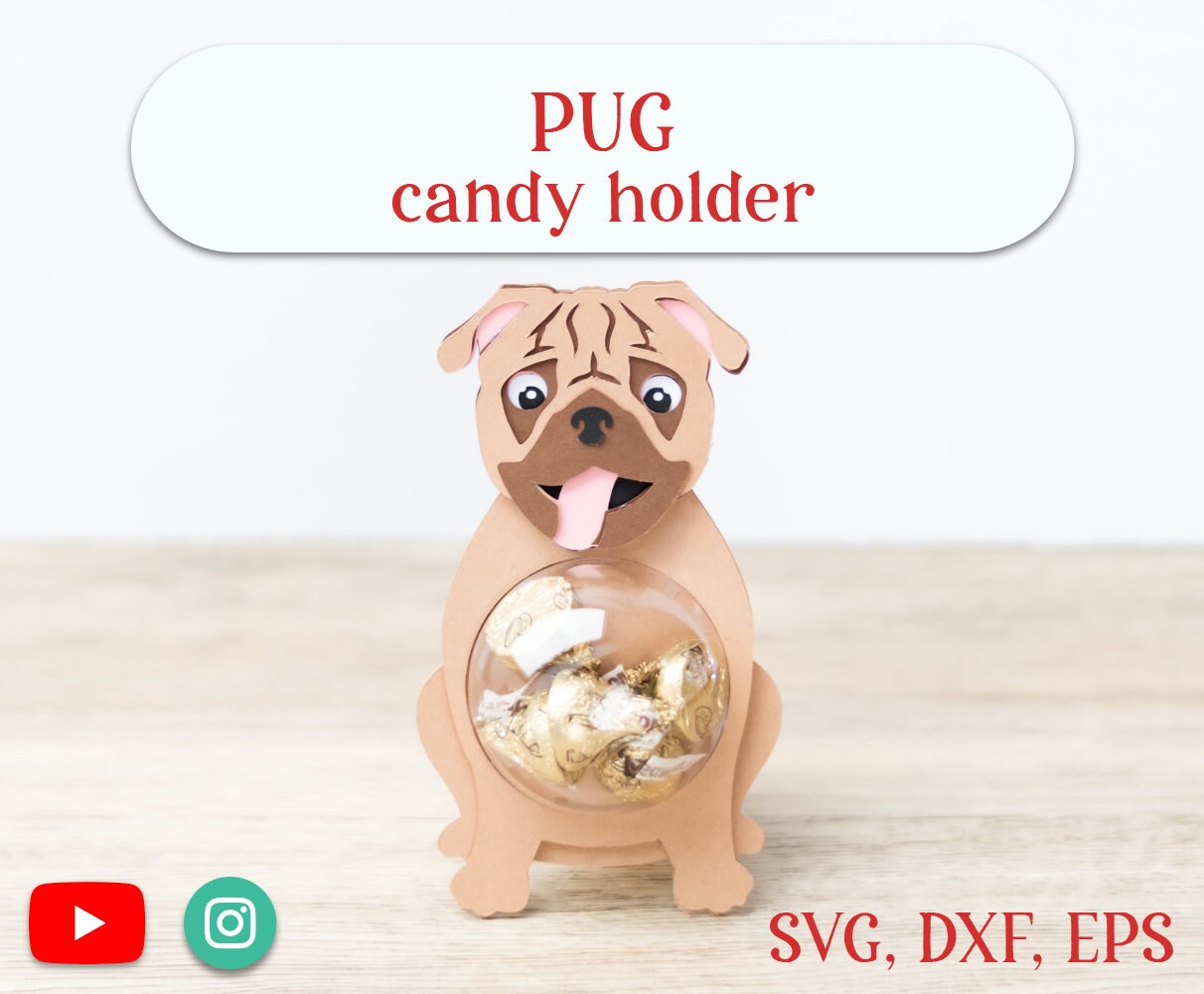 Pug gift clearance box
