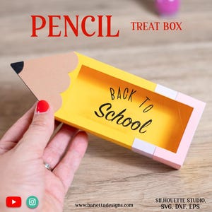 Porte-bonbons BTS PENCIL, boîte de friandises, cadeau d'ornement SVG - téléchargement numérique