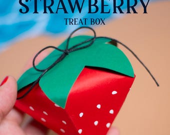 STRAWBERRY candy holder, ornament gift SVG, digital download
