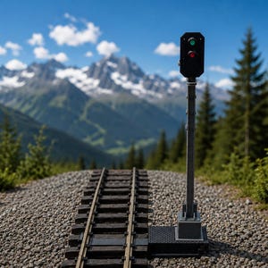 G Scale Model Train Signal Light Type-L  | RhB Railway Signal | DIY Kit