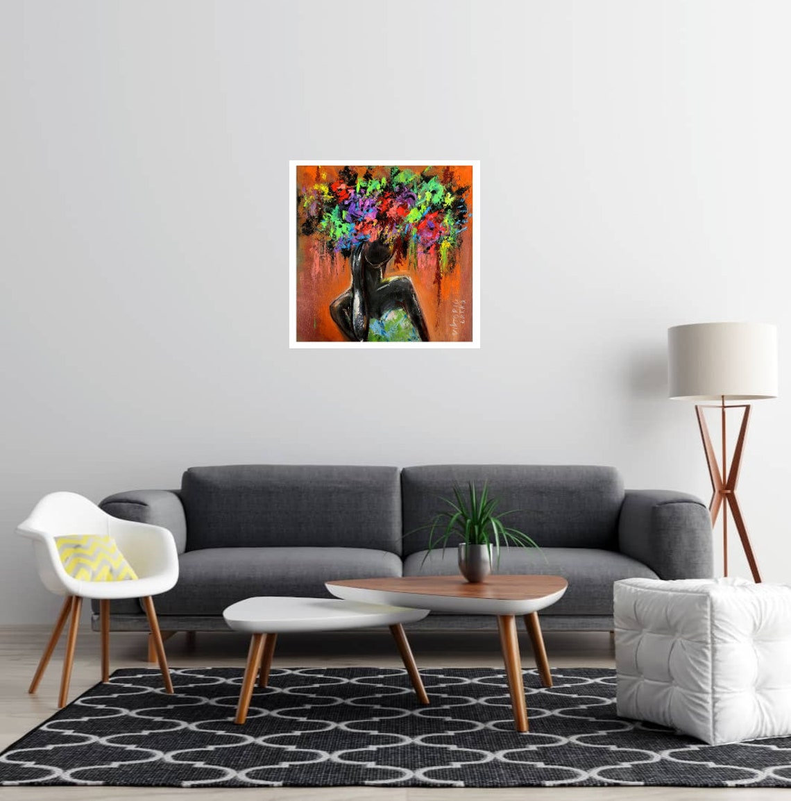 African American Art Print Original Art Poster Black Woman - Etsy