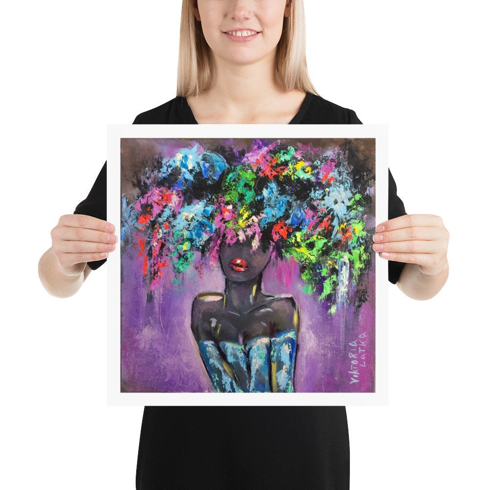 African American Art Print Original Painting Poster Black - Etsy