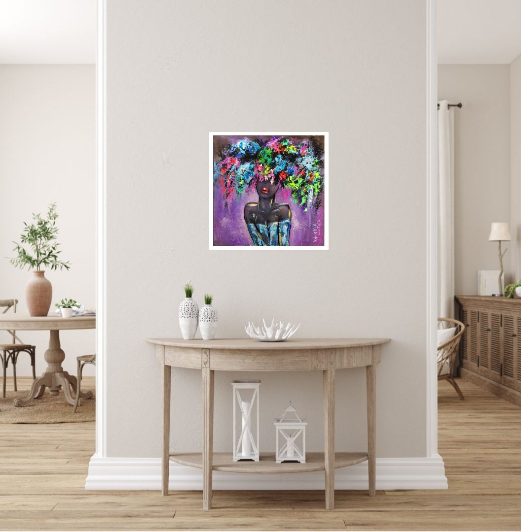 African American Art Print Original Painting Poster Black - Etsy