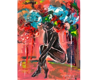 Black Painting Nude - Etsy