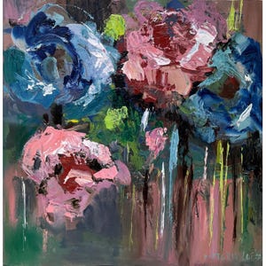Hydrangea Painting Print Original Art Poster Flowers Art Abstract Floral Wall Art Still Life Painting Hortensia Art Print
