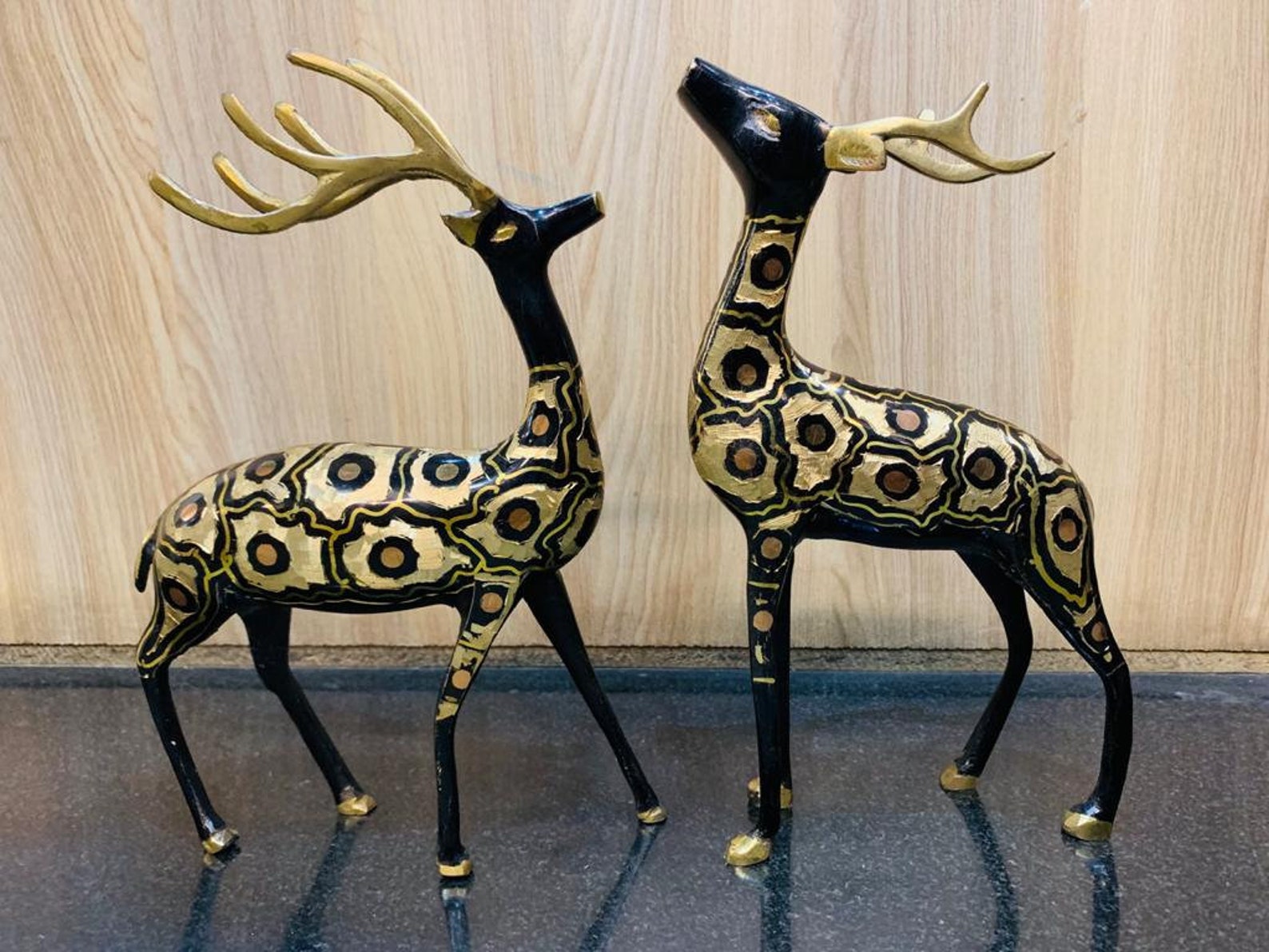 Brass Deer set Etsy