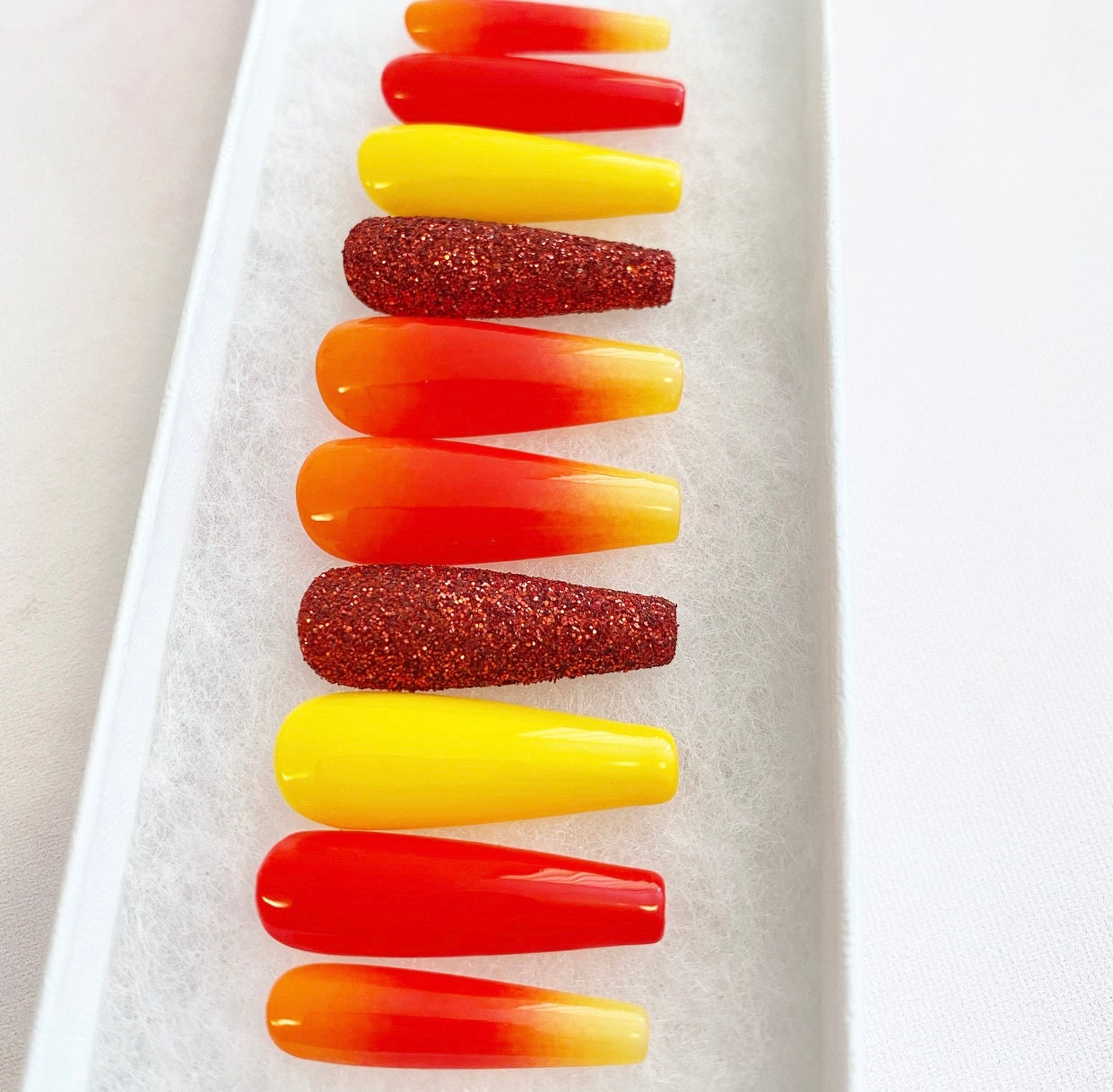 Acrylic & Press On Nails Craft Supplies & Tools Colour Changing Sunset