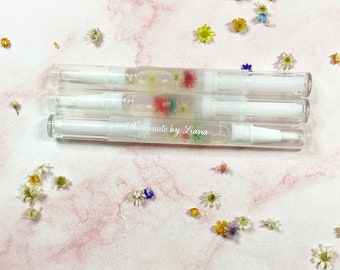 Cuticle Oil | Dried Flowers | Nourishing Cuticle Oil | Flowers Cuticle Oil | Gifts For Her | Vitamin E Cuticle Oil