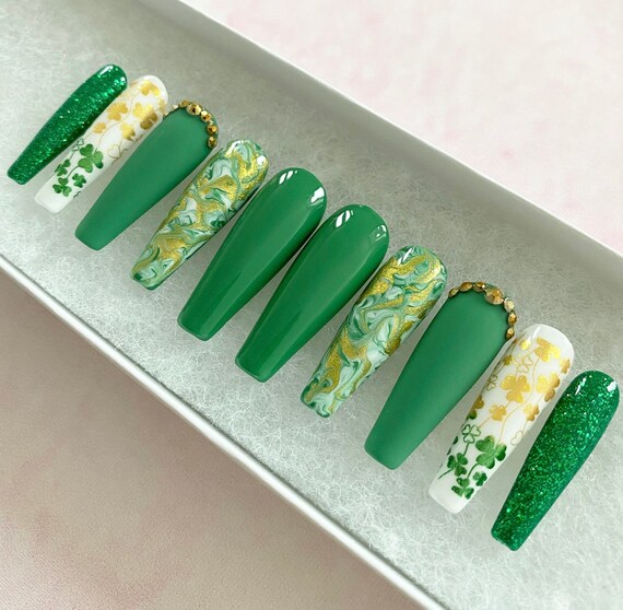 saint patricks day nails