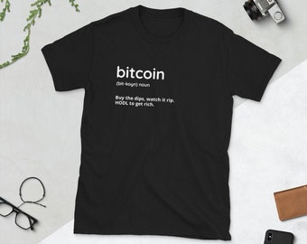 Bitcoin Shirt Dictionary Unisex / Bitcoin Shirt / BTC Shirt / Crypto Shirt / Cryptocurrency / Stock Market / Stock Gift