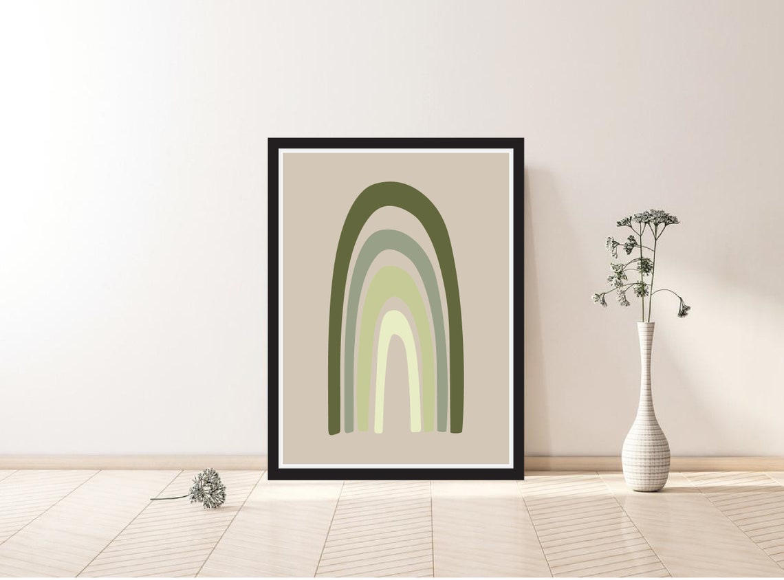 Printable Wall Art Green Bedroom Wall Art Neutral Wall Art | Etsy