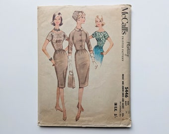 Vintage 1960s sewing pattern | Dress & jacket | McCall’s 5446 | Bust 34