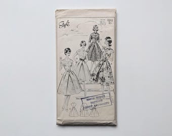 Patrón de costura vintage de los años 50 / Vestido / Estilo 1212 / Busto 38