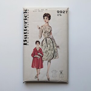Vintage 1960s sewing pattern | Dress & coat | Butterick 9927 | Bust 34