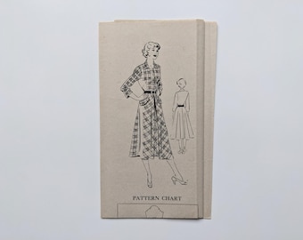 Vintage 1940s sewing pattern | Dress | Bestway 54K | Bust 36