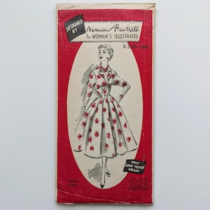 Vintage 1950s sewing pattern | Dress | Bestway Couture Pattern D.2,599 | Bust 38