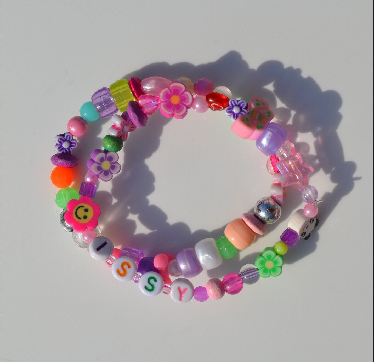 Y2k random multicoloured bracelet | Etsy