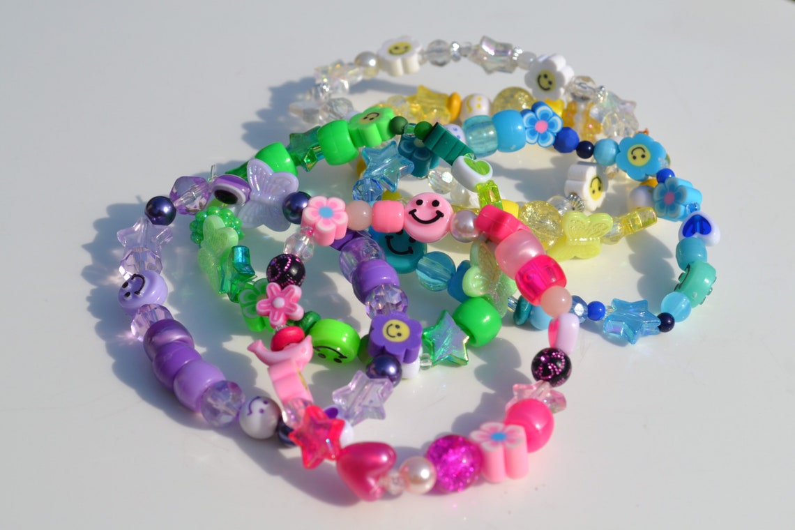 Y2k Random Beaded Bracelet Etsy