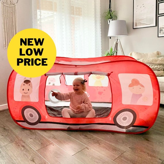 Wheels on the Bus Tente de jeu Pop Up pour jusqu'à 6 enfants 0-7 ans 5  pieds de longueur Fenêtre supérieure pour une visualisation facile Conçu au  Royaume-Uni - Etsy France