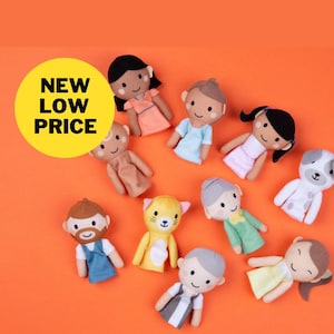 The Finger Family - 10 Puppets to Educate Little Ones on Family Members | Ages 0-5 Years | Teach Love & Compassion | Designed in the UK