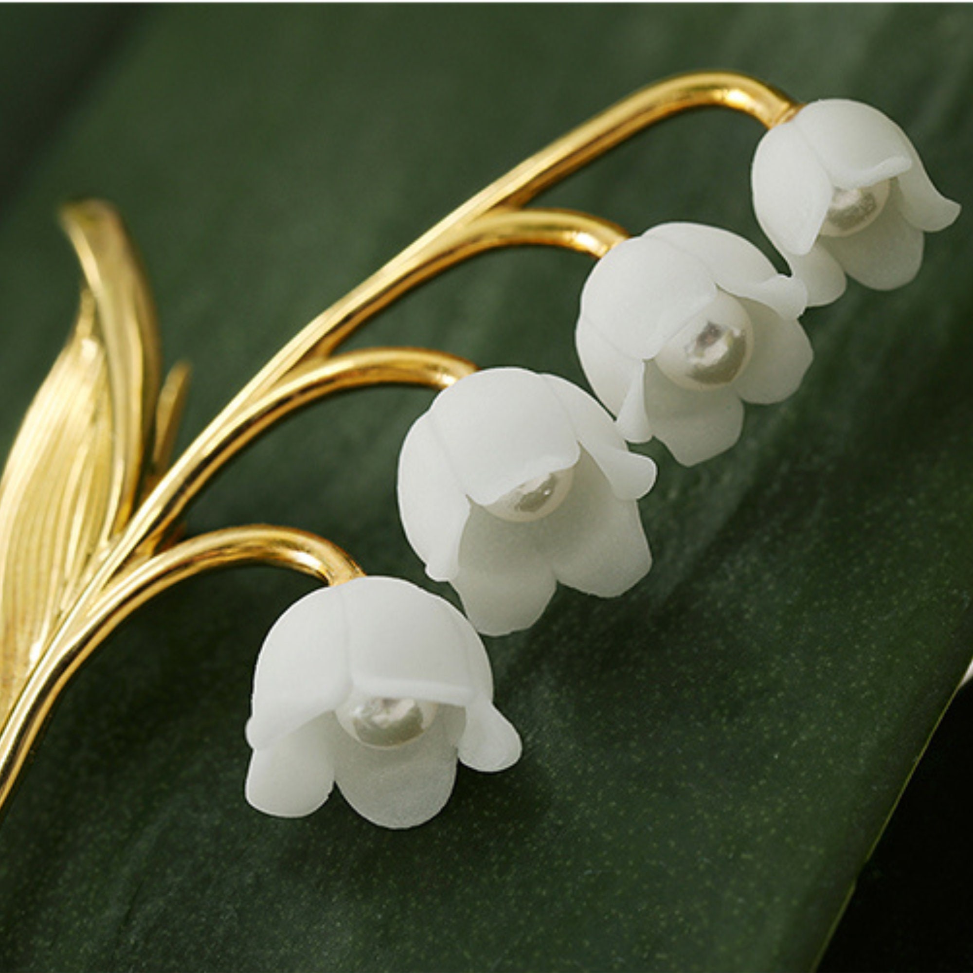 Lily of the valley cheap brooch