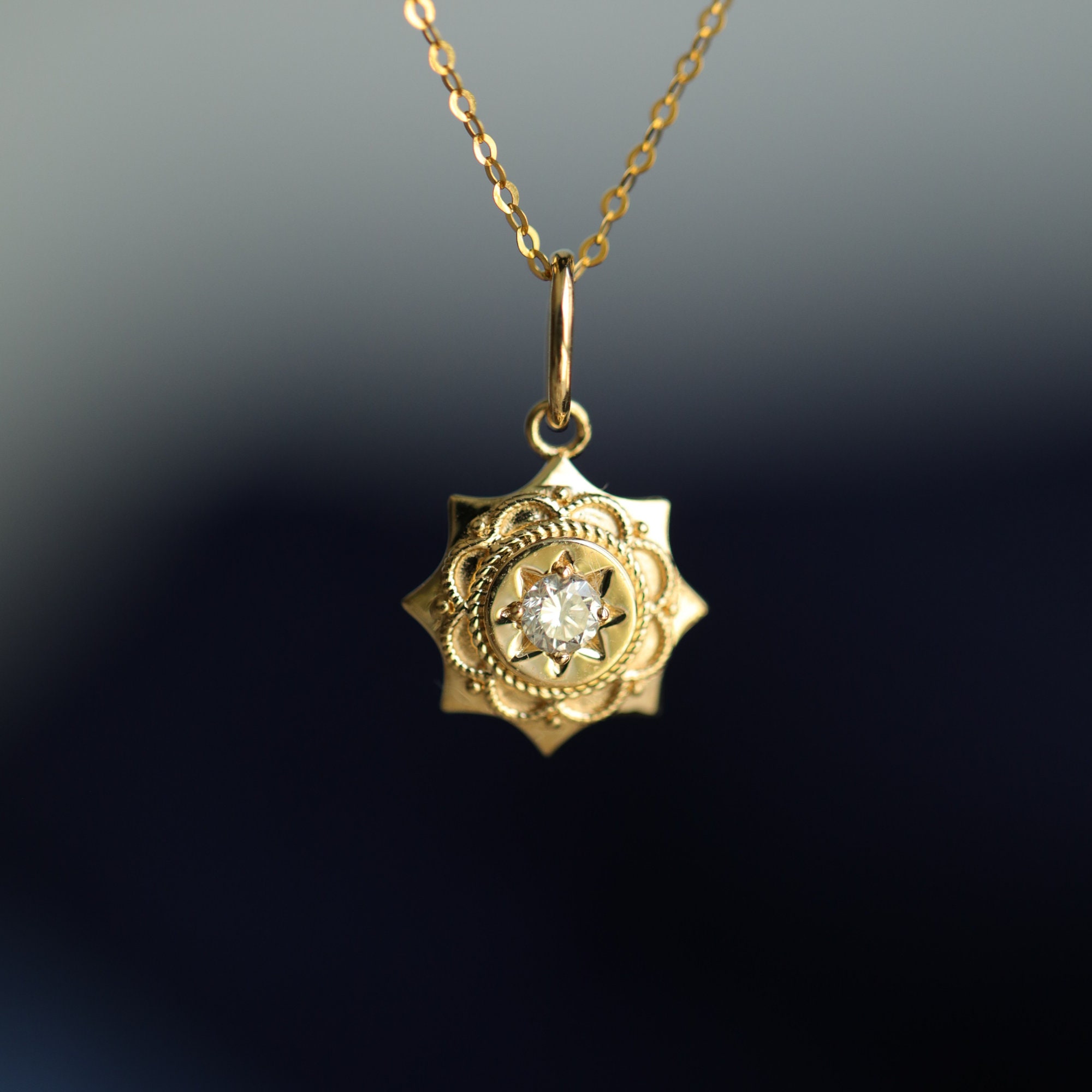Aurelie Gi Candie Diamond Octagram Star Necklace PDMS3829 - Sartor Hamann  Jewelers