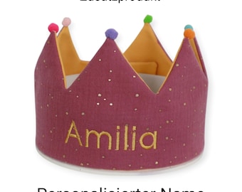 Personalisierung: Name für Geburtstagskrone