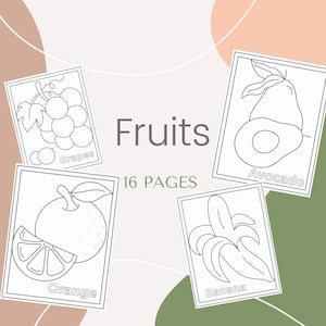 Fruits Printable 16 Coloring Pages