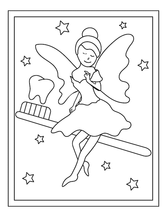Tooth Fairy Coloring Pages Printable