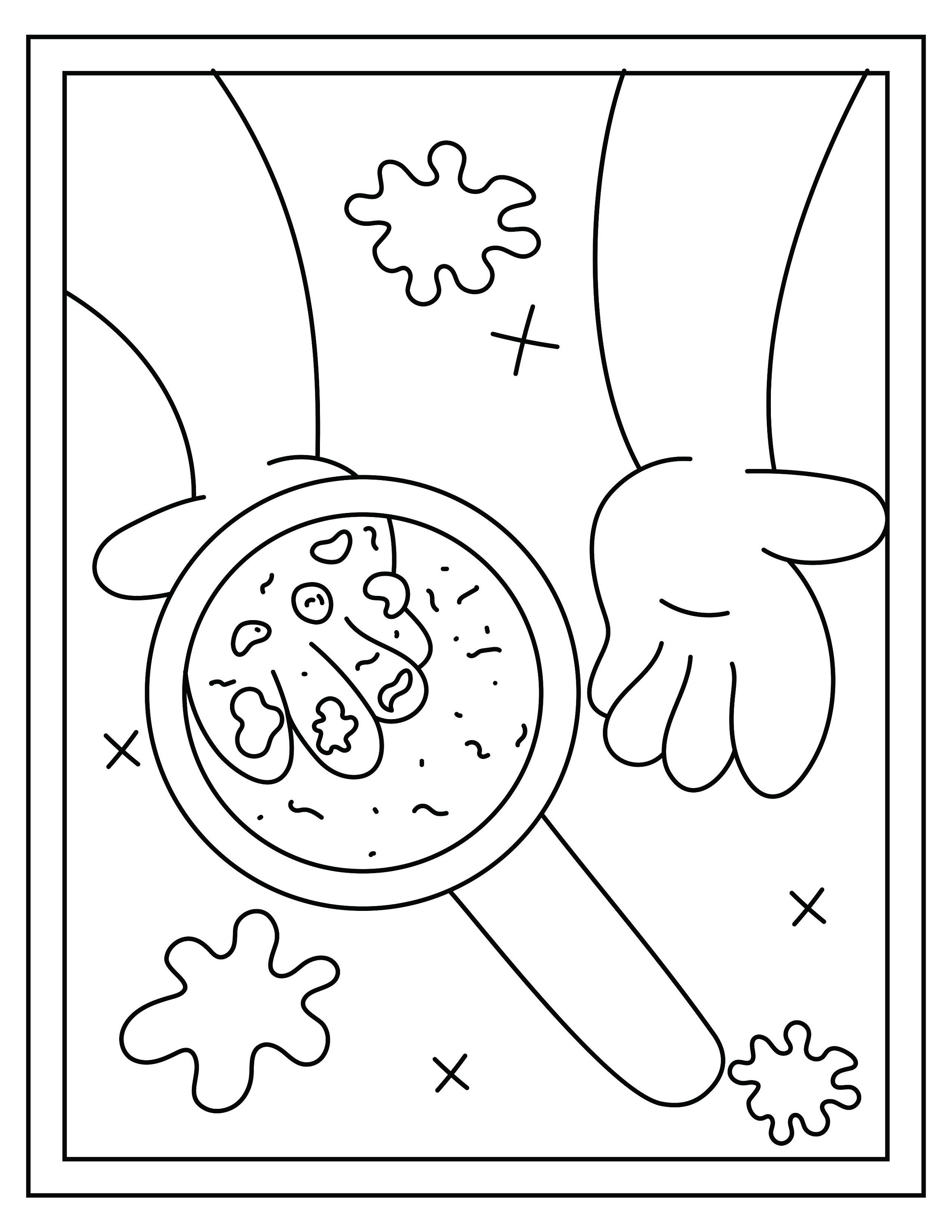 Germs Printable 16 Coloring Pages Etsy UK