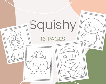 Squishy Printable 16 Coloring Pages