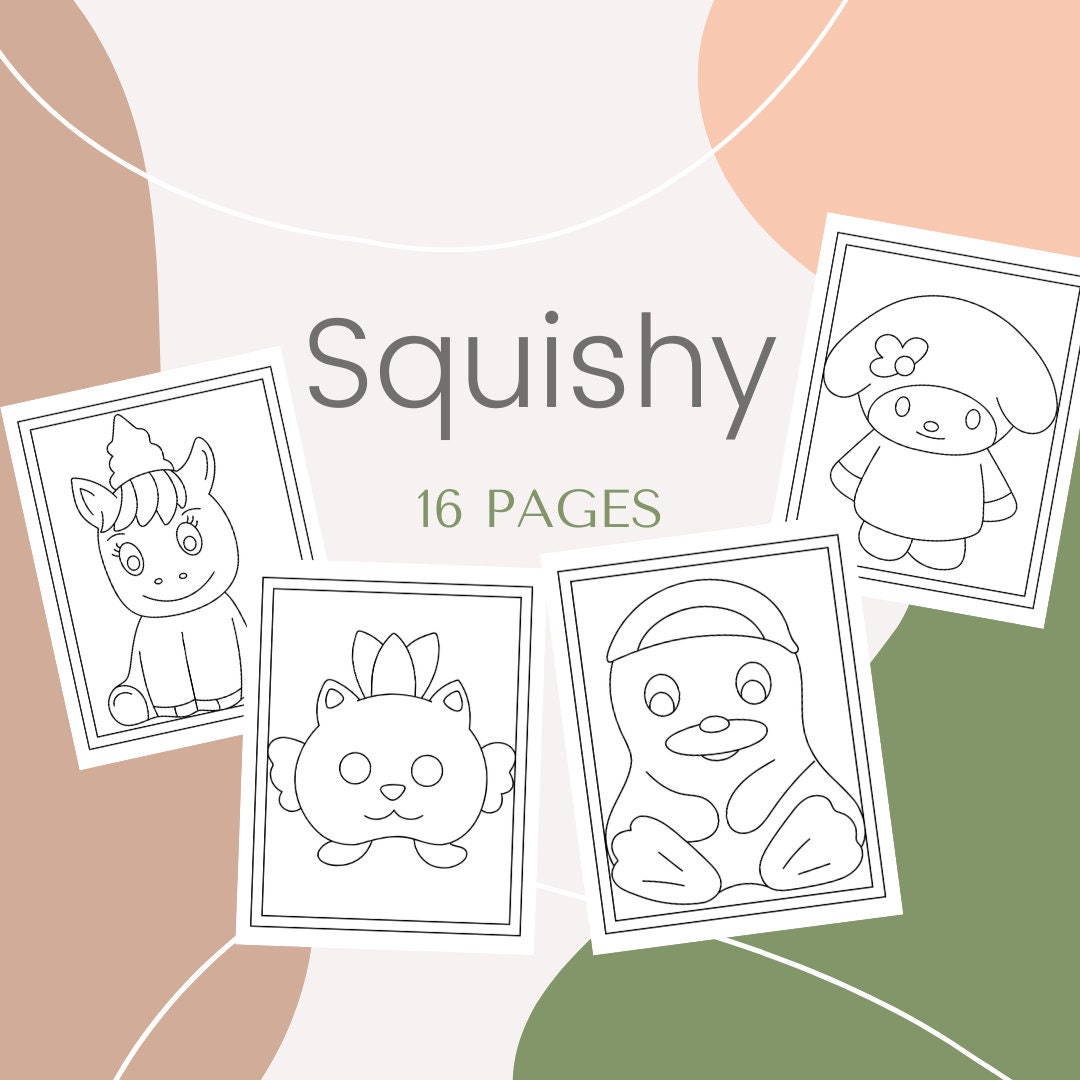 Paper Squishy Coloring Pages
