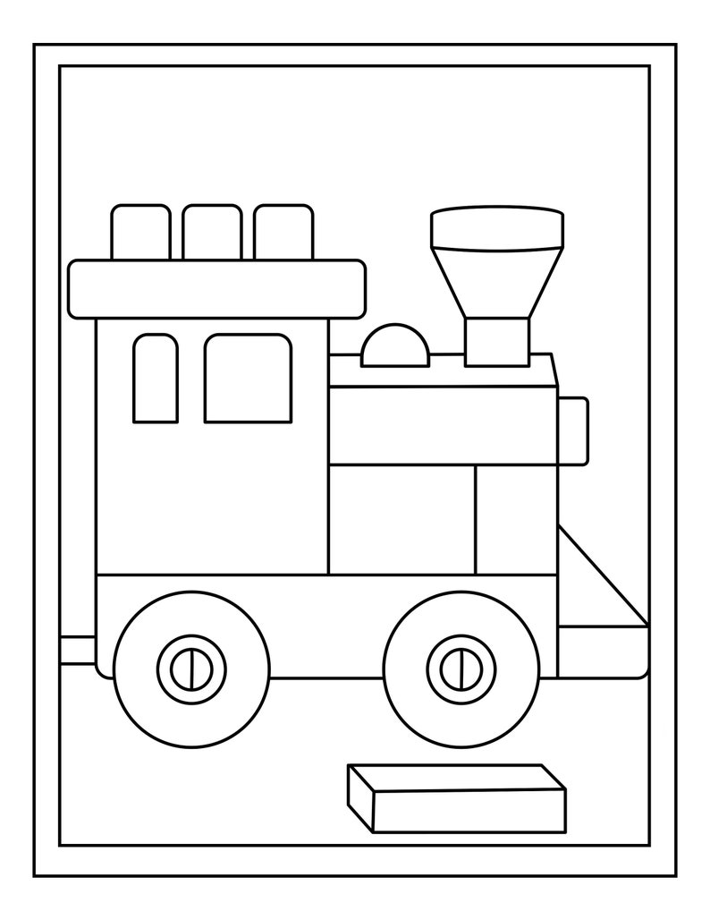Dibujos de Bloques para colorear 16 páginas - Etsy México