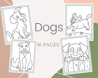 Dogs 16 Printable Pages