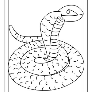 Cobra Snakes Printable 16 Pages - Etsy UK