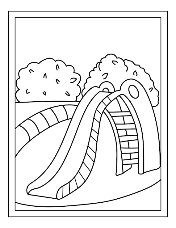 Slide Coloring Page