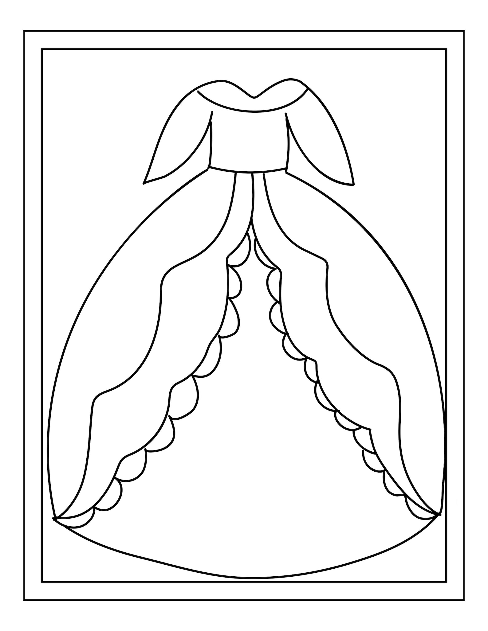 Princess Dress Printable 16 Coloring Pages - Etsy España