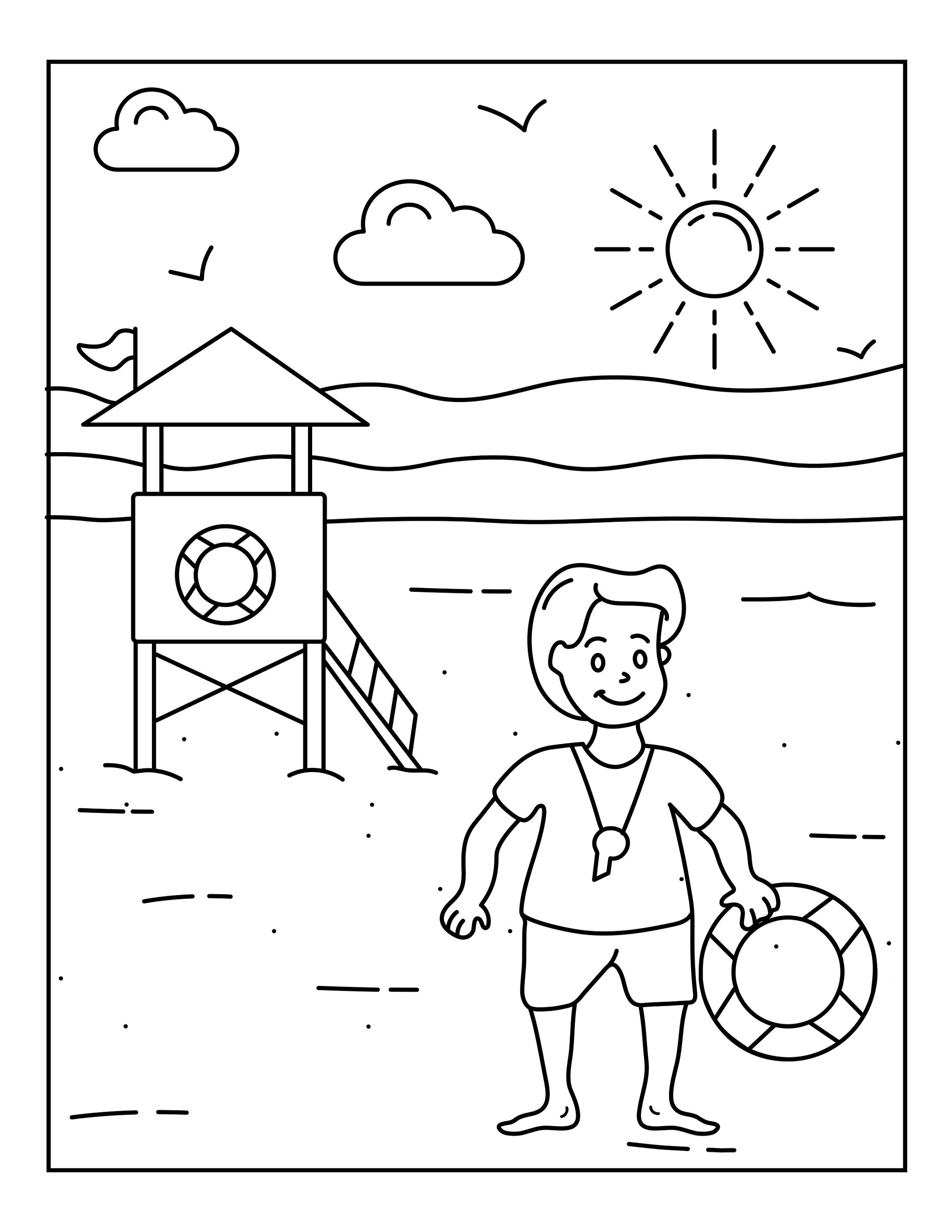 summer printable 48 coloring pages etsy