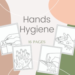 Hands Hygiene Printable 16 Coloring Pages