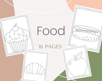 Food Printable 16 Coloring Pages