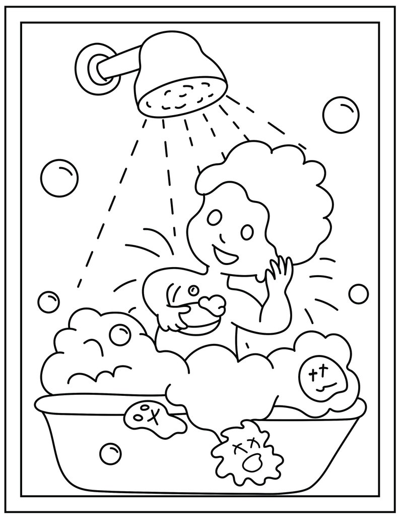 Germs Printable 16 Coloring Pages Bild 3