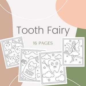 Tooth Fairy Printable 16 Coloring Pages image 1