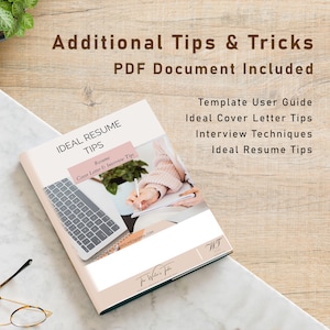Resume Template, Professional Modern Resume Template for Pages, Word & Google Docs, Clean Modern Executive Resume Template, CV Template CV04 image 8