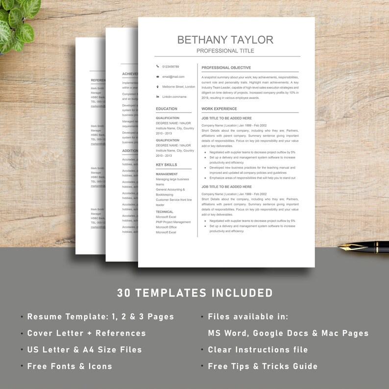 Resume Template Professional Resume - Il 794xN.4636453754 K7jm