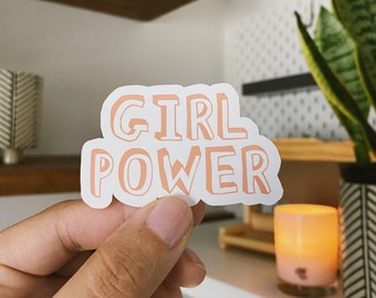 Girl Power Sticker, Feminist Sticker, VSCO Sticker, Women Empowerment Sticker, Self Love Sticker, Positive Affirmation Sticker, Tumblr, Bujo