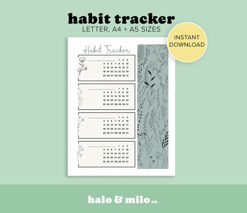 Printable Template Bullet Journal