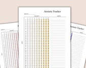 Daily Anxiety Tracker: Stress Planner, Mental Health Log (Digital Download)