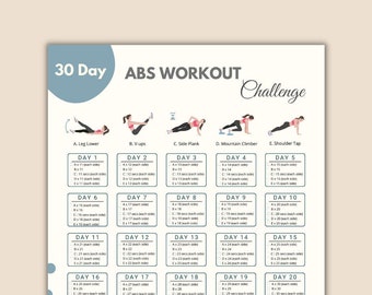 30 Day Kettlebell Challenge | 30 Day workout Digital | Kettlebell Fitness | Home Workout Planner | Body Build Challenge | Kettlebell